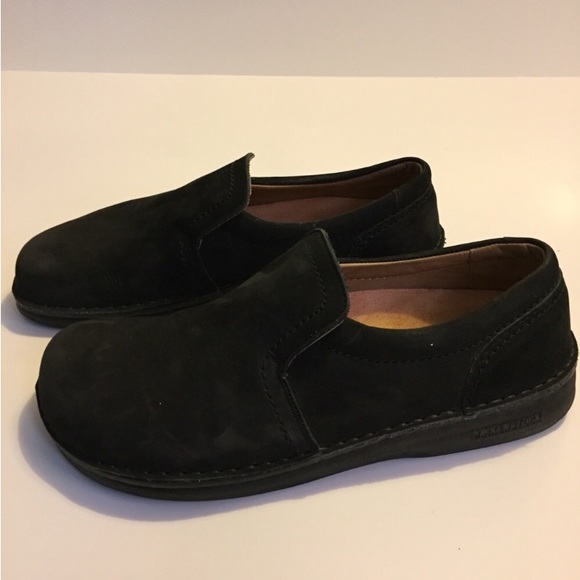 BIRKENSTOCK Black Suede COMFORT Loafers SHOES 40 - Picture 3 of 8